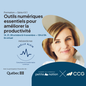 Formation Série 4 X 1 – Outils numériques essentiels pour améliorer la productivité