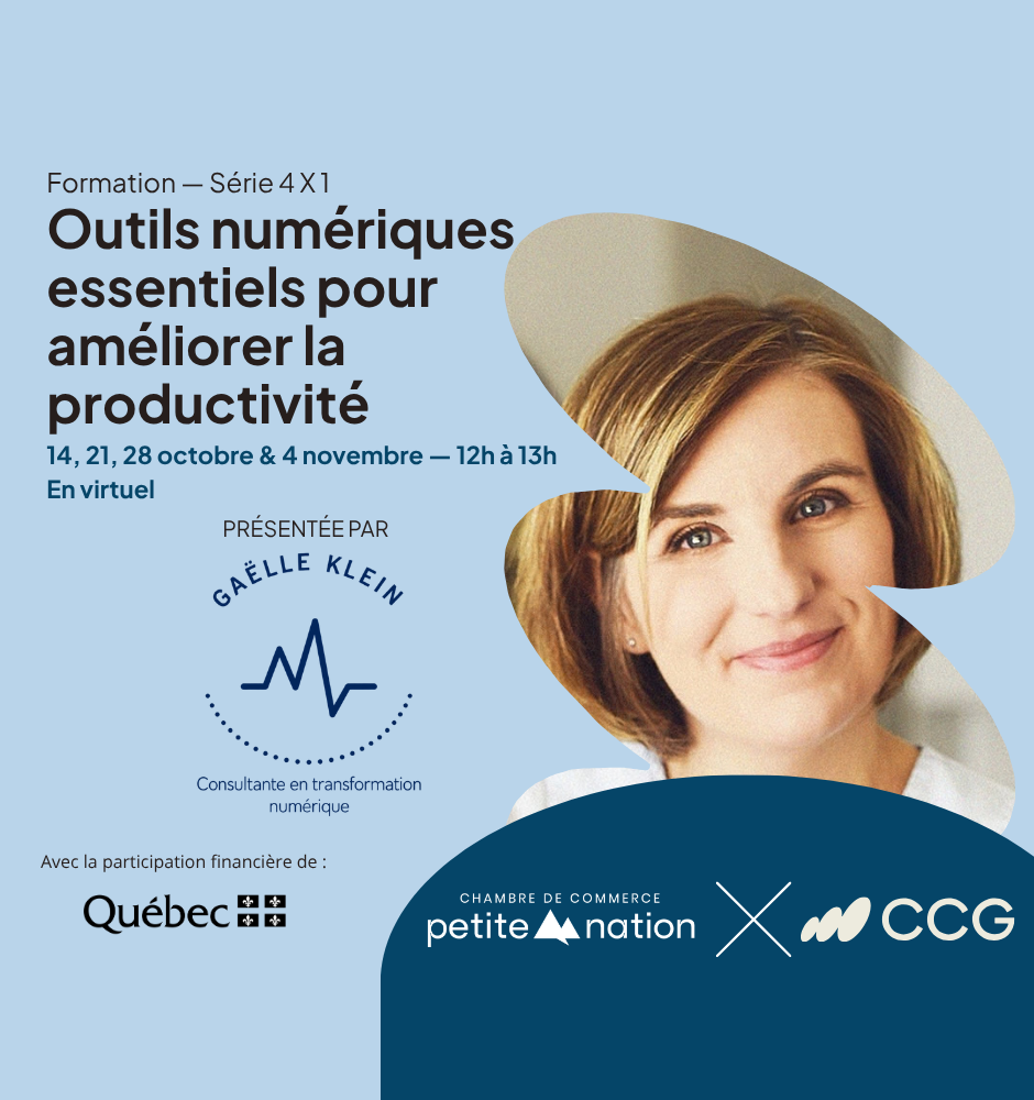 Formation Série 4 X 1 – Outils numériques essentiels pour améliorer la productivité